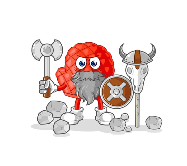 Cooking Glove Viking Illustration Character Vecto — Διανυσματικό Αρχείο