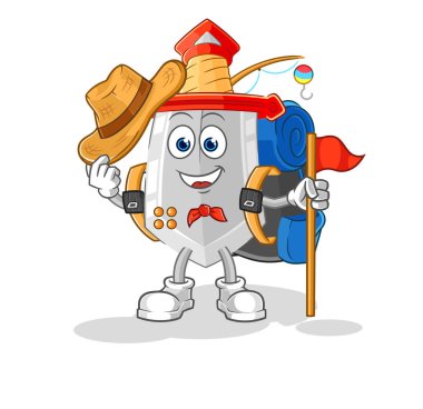 Kılıç avcısı vektörü. karikatür