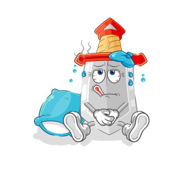 Kılıç hastası vektör. karikatür