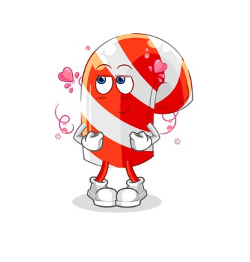 Şeker kamışı utangaç vektör. karikatür