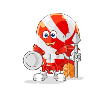 Baston şeker karakteri. karikatür maskotu vektosu