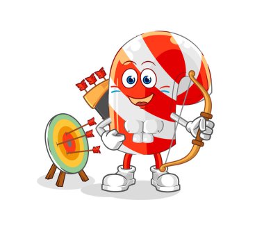 Amerikan kabilesinin şeker kabilesi. karikatür maskotu vektosu