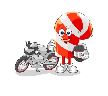 Şeker kamışı yarışçısı karakter. karikatür maskotu vektosu