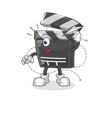 İçinde kağıt uçak karakteri olan pano. karikatür maskotu vektosu