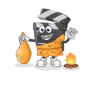 Eski bir karikatür. karikatür maskotu vektosu