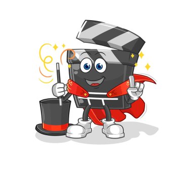 Pano sihirbazı illüstrasyonu. karakter vektosu