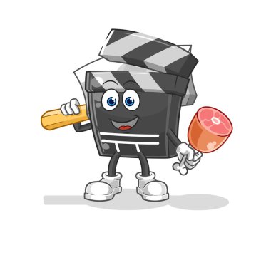 Klozet Kasabı illüstrasyonu. karakter vektosu