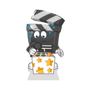 Komplo oyunu bir köstebek maskotunu öldürdü. çizgi film vektosu