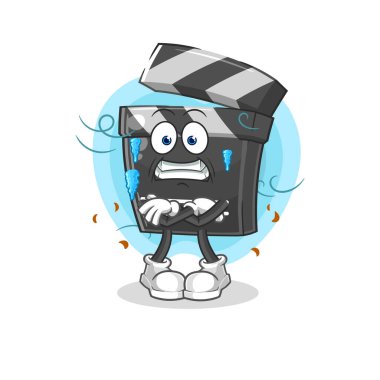 Pano soğuk illüstrasyonu. karakter vektosu