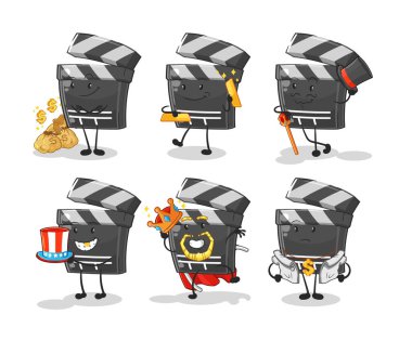 Zengin, zengin karakter. karikatür maskotu vektosu