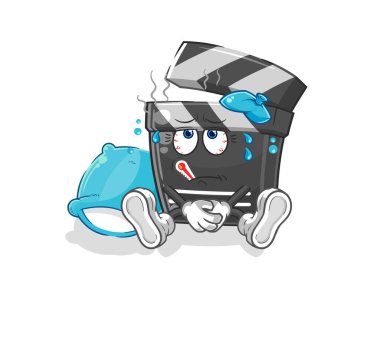 Hastalıklı vektör. karikatür