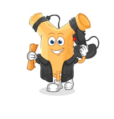 Sapan mezuniyet vektörü. karikatür