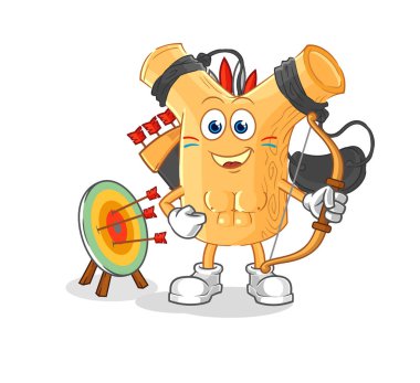 Sapan Amerikan kabilesi. karikatür maskotu vektosu