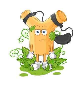 Sapan uzun zamandır maskotu bekliyor. çizgi film vektosu