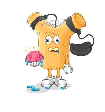 Sapan beyin vektörü değil. karikatür