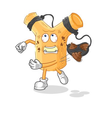 the slingshot throwing shit vecto