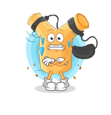 Sapan, soğuk illüstrasyon. karakter vektosu