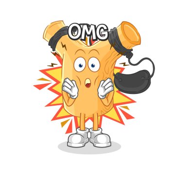 Sapan. Tanrım vektör. karikatür