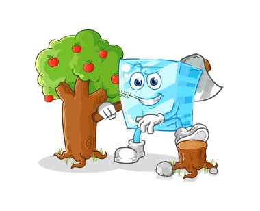 the glass Carpenter illustration. character vecto