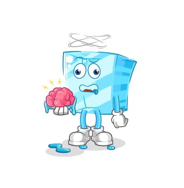 the glass no brain vector. cartoon characte