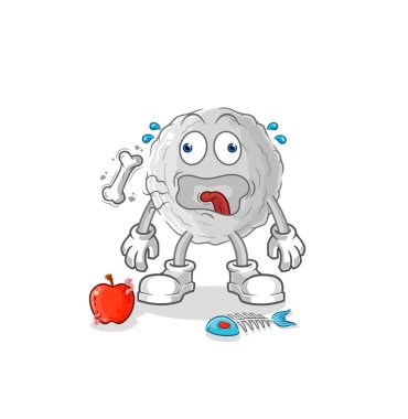 the rock burp mascot. cartoon vecto