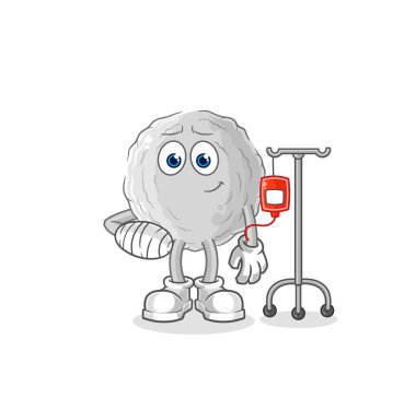 the rock sick in IV illustration. character vecto