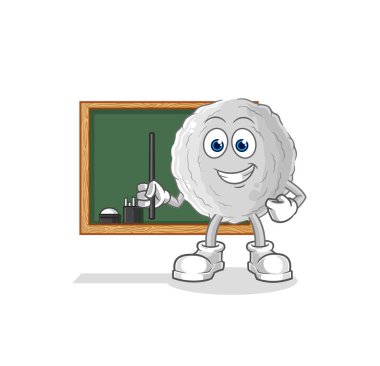 the rock teacher vector. cartoon characte