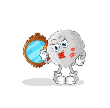 the rock make up mascot. cartoon vecto