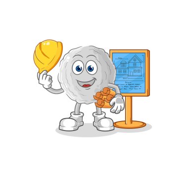 the rock Architect illustration. character vecto