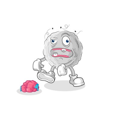 the rock zombie character.mascot vecto