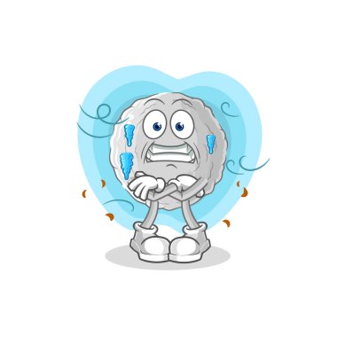 the rock cold illustration. character vecto