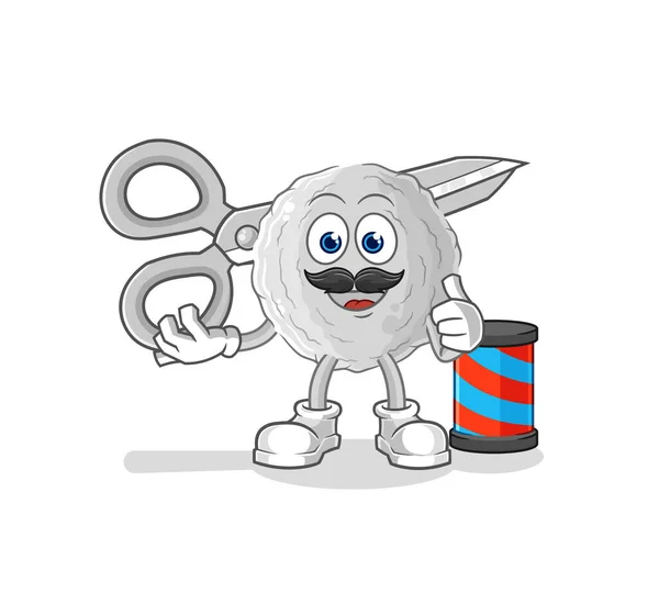 Rock Barber Cartoon Cartoon Mascot Vecto — Archivo Imágenes Vectoriales