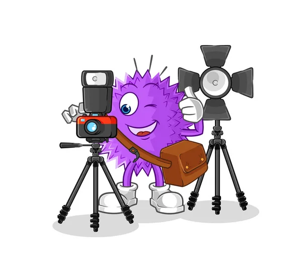 Spiky Ball Welder Mascot Cartoon Vecto — Wektor stockowy