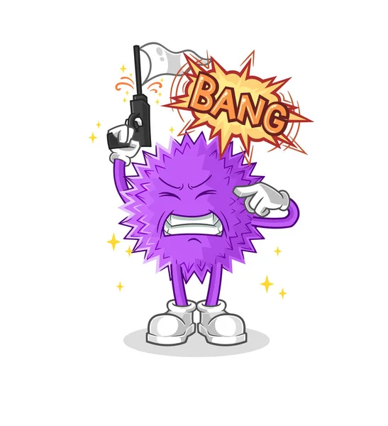 Spiky Ball Autumn Cartoon Mascot Vecto — Stockový vektor