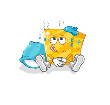 the gold sick vector. cartoon characte