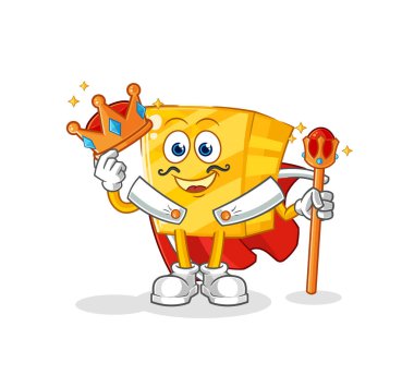 the gold king vector. cartoon characte