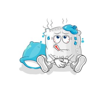 the sugar sack sick vector. cartoon characte