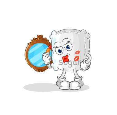 the sugar sack make up mascot. cartoon vecto