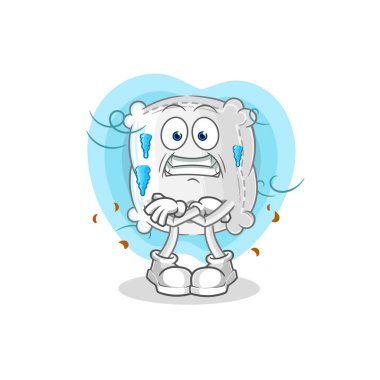 the sugar sack cold illustration. character vecto