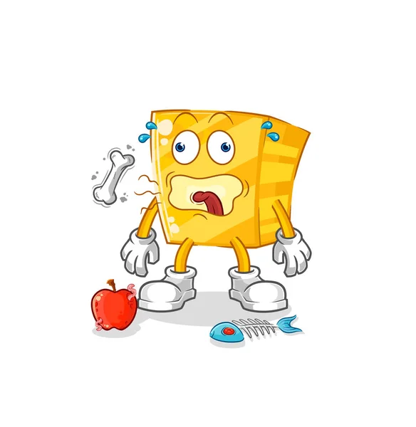 Gold Burp Mascot Cartoon Vecto — Stock Vector