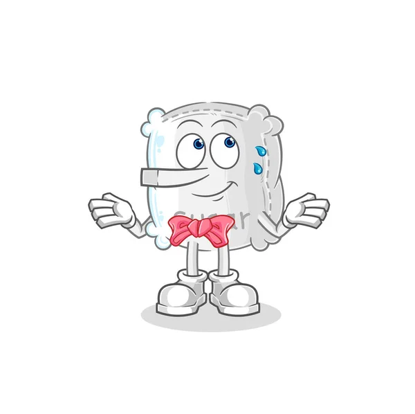 Sugar Sack Lie Pinocchio Character Cartoon Mascot Vecto — vektorikuva