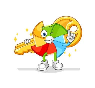 the paper windmill robot character. cartoon mascot vecto