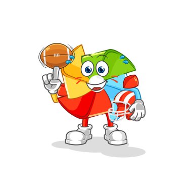the paper windmill cheerleader cartoon. cartoon mascot vecto
