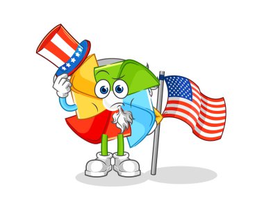 the paper windmill postman vector. cartoon characte