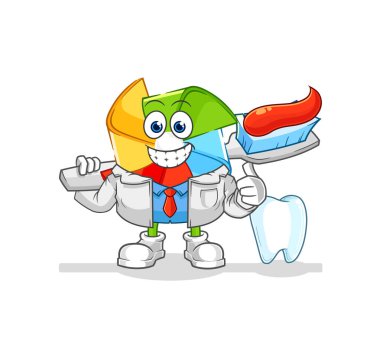 the paper windmill referee with red card illustration. character vecto