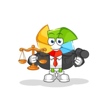 the paper windmill magician illustration. character vecto