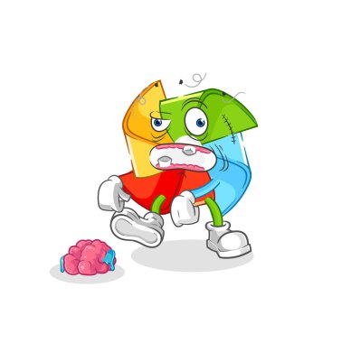 the paper windmill sculptor character. cartoon mascot vecto