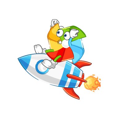 the paper windmill mad scientist illustration. character vecto