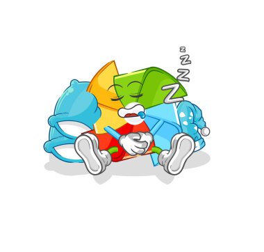 the paper windmill eavesdropping vector. cartoon characte