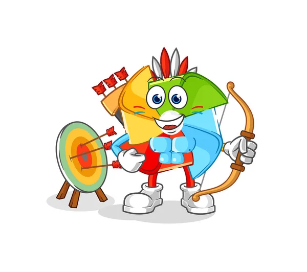 Paper Windmill Mechanic Cartoon Cartoon Mascot Vecto — Stockvector
